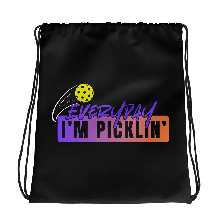 Picklin' On-The-Go Drawstring Bag product image (1)