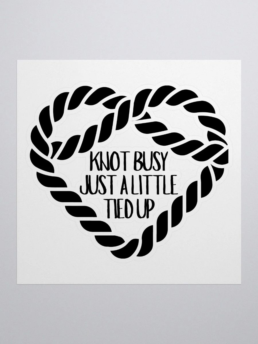 Knot Busy Vinyl Sticker product image (1)