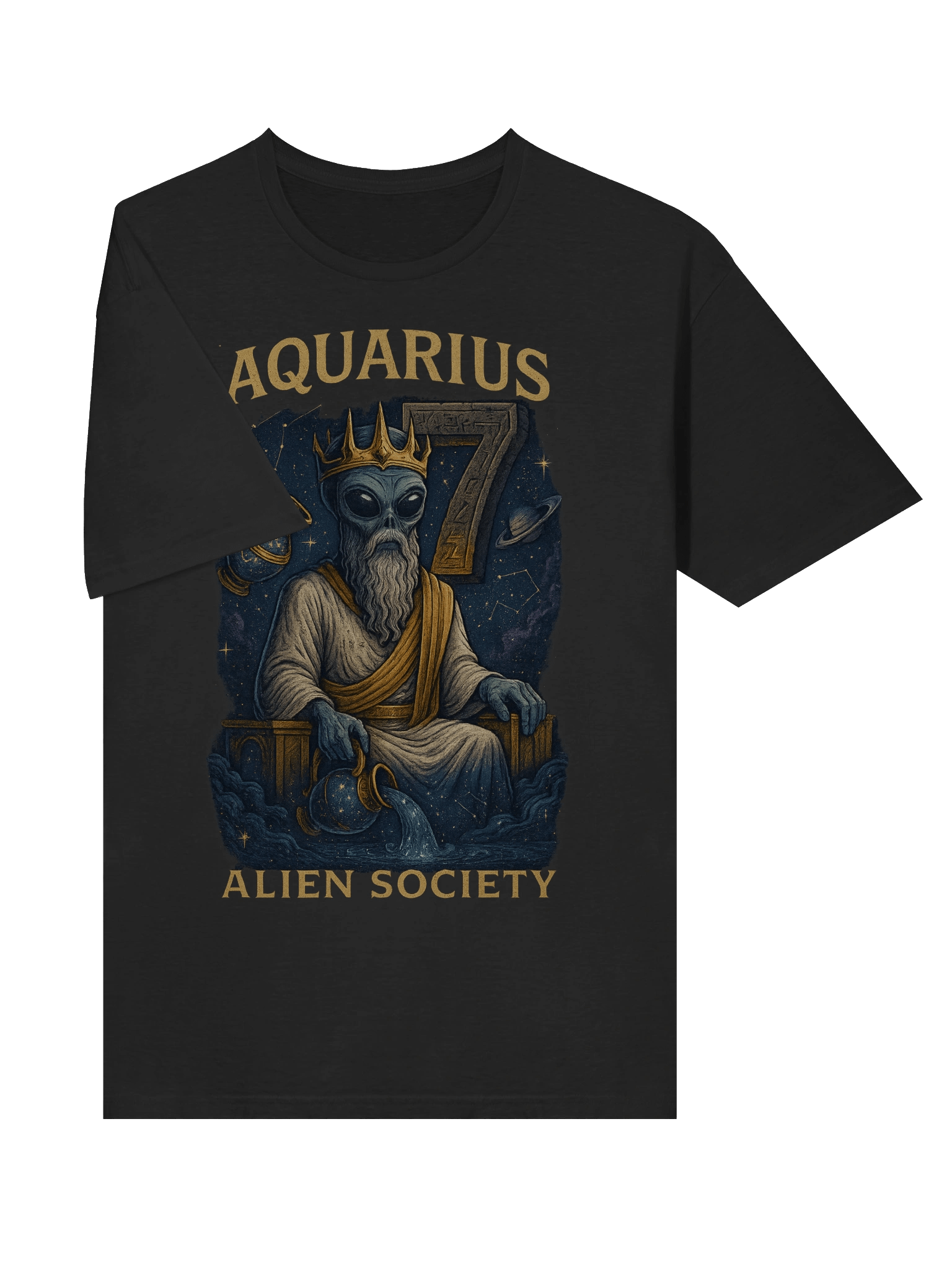 Celestial Aquarius Alien T-Shirt product image (3)