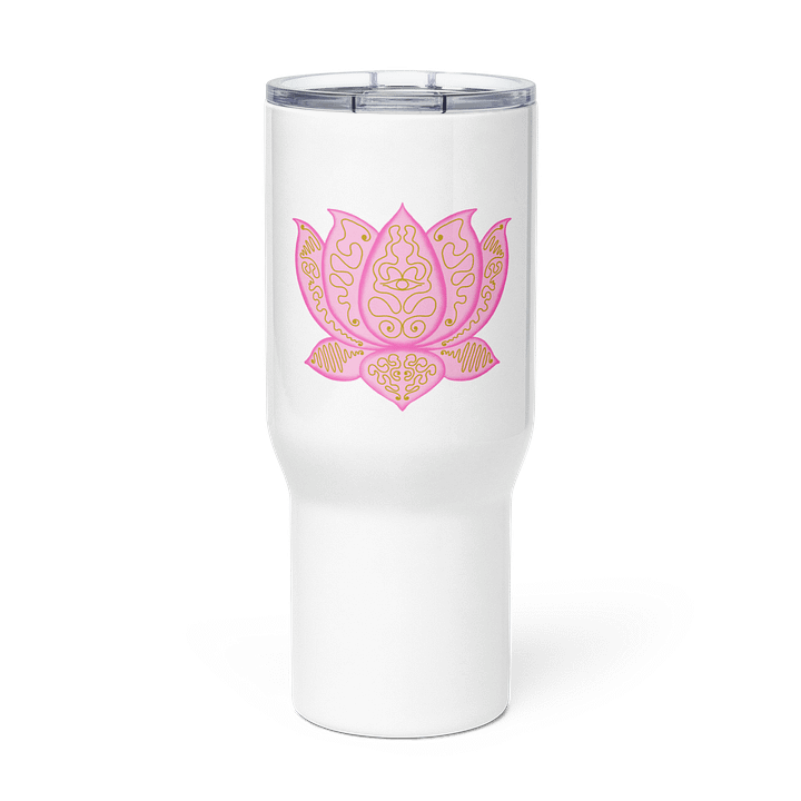 Golden Lotus Travel Mug product image (3)