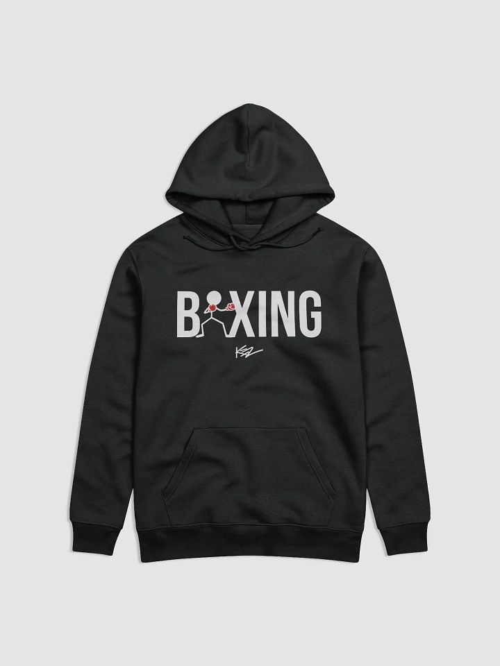 BOXING STICKMAN HOODIE - BLACK product image (1)