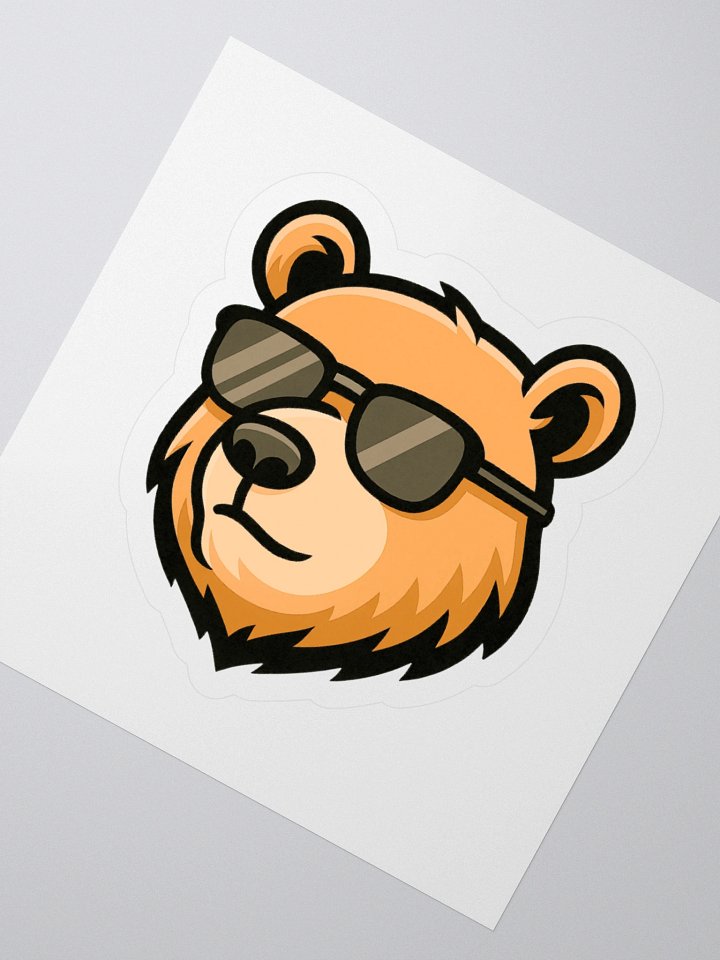 Lazy Chill Bear Sticker product image (1)