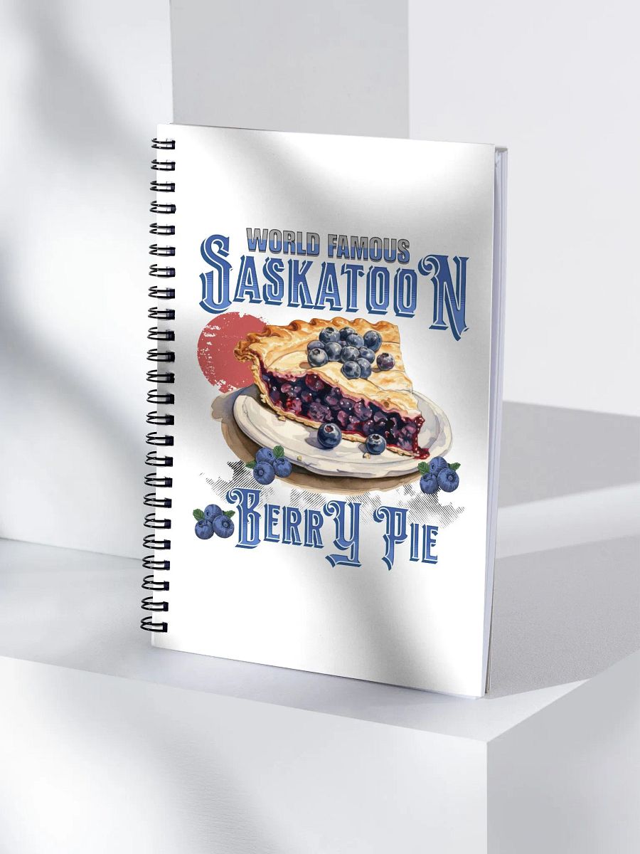 Saskatoon Berry Pie Spiral Notebook product image (1)