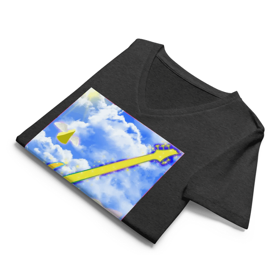 Cheesy Power Metal Relaxed Fit V-Neck T-shirt product image (8)