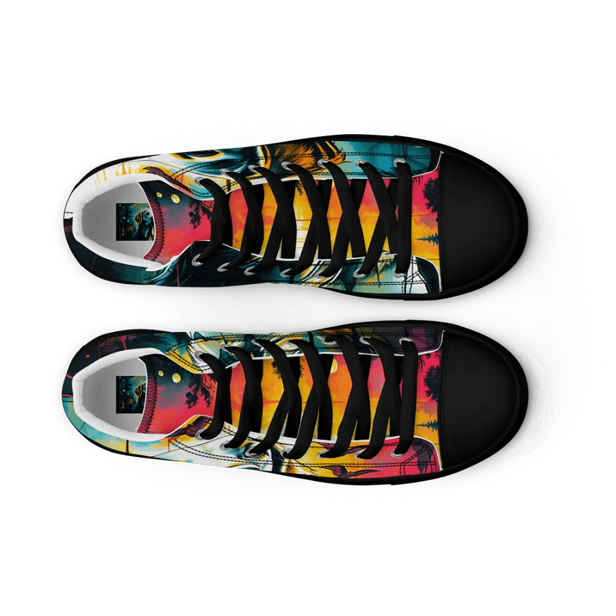 sweet karma bean, celestial canine canvas men's hightops product image (9)