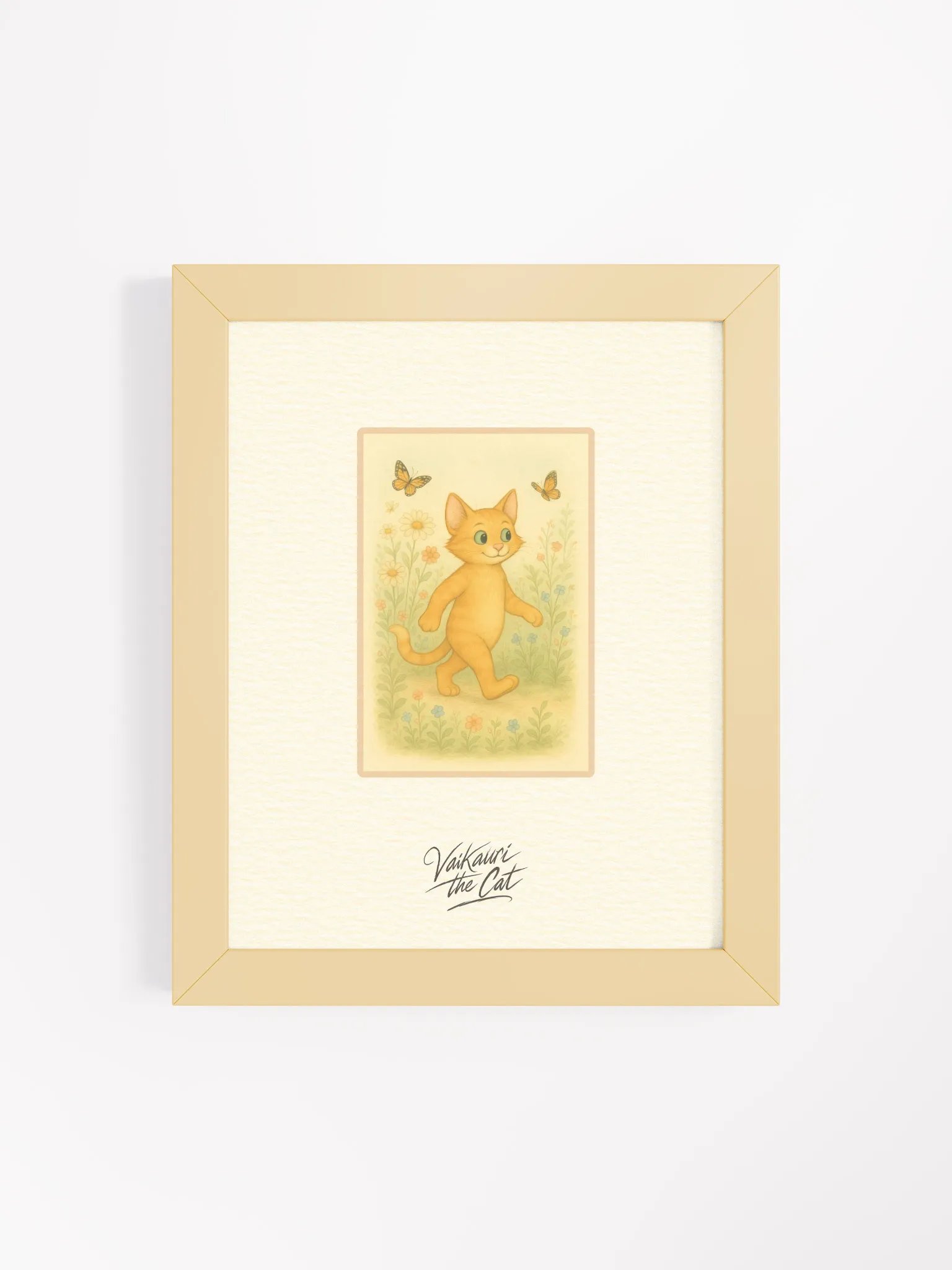Vaikauri the Cat - Framed Matte Art Print product image (8)