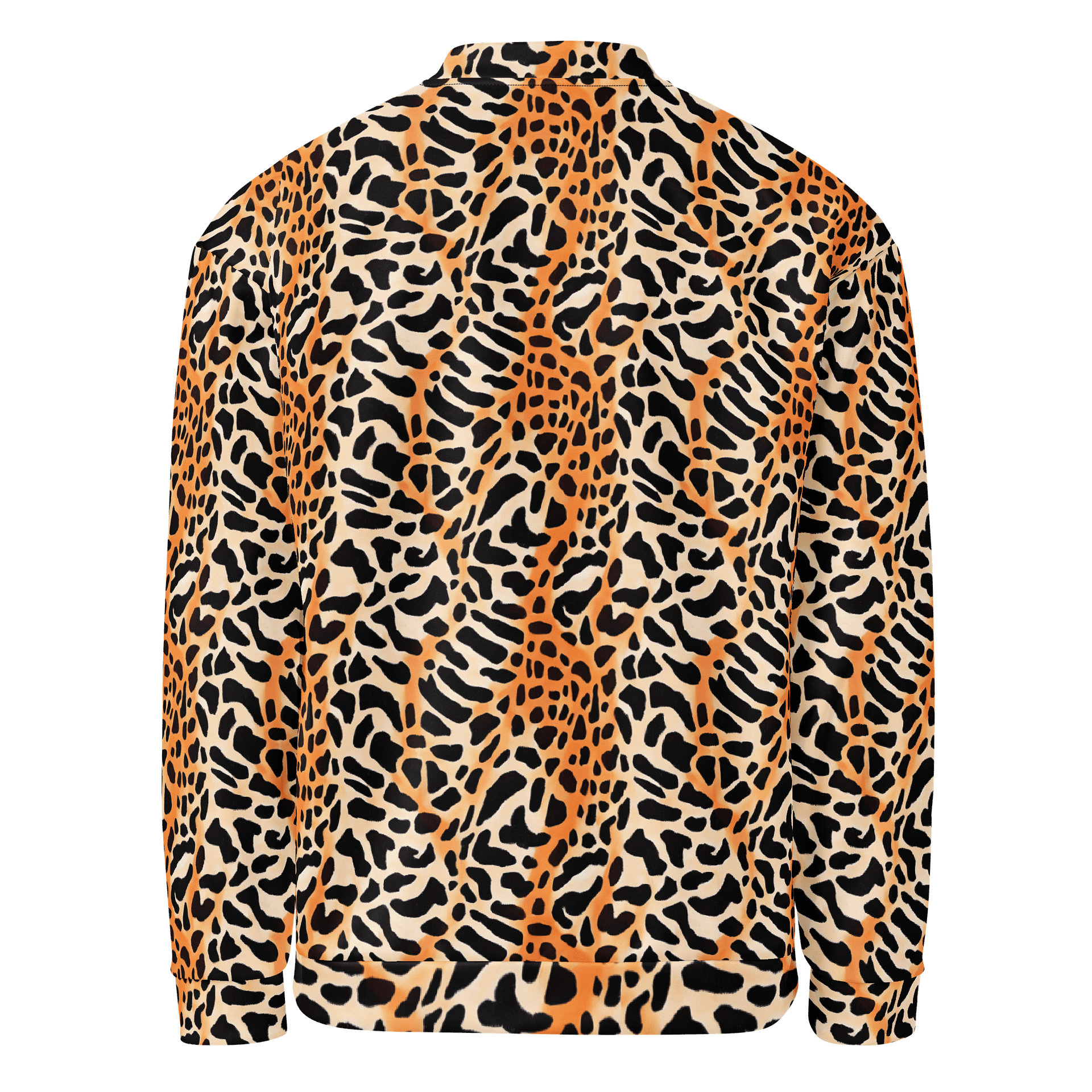 Orange Giraffe Bomber Jacket product image (2)
