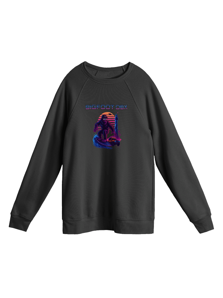 Destination Bigfoot Bronco Synthwave Bella+Canvas Unisex Sponge Fleece Raglan Sweatshirt (Multiple Colors Available) product image (3)