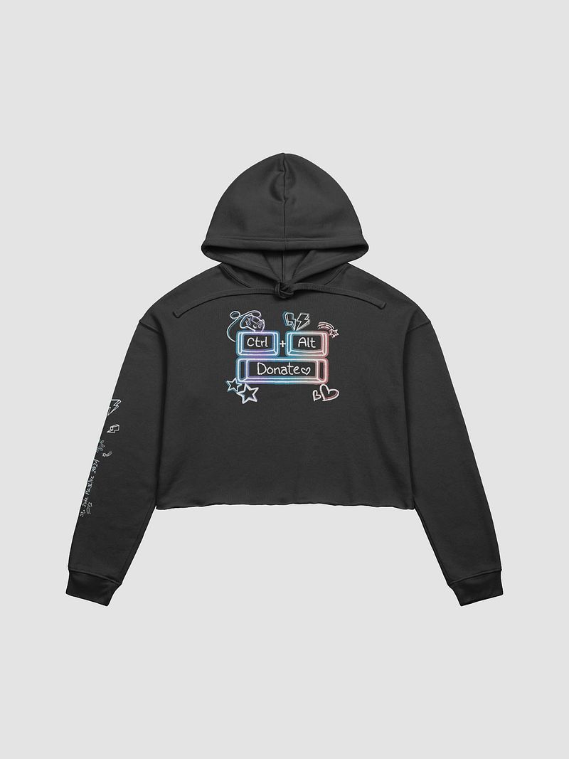 Ctrl + Alt + Donate Team Cropped Hoodie
