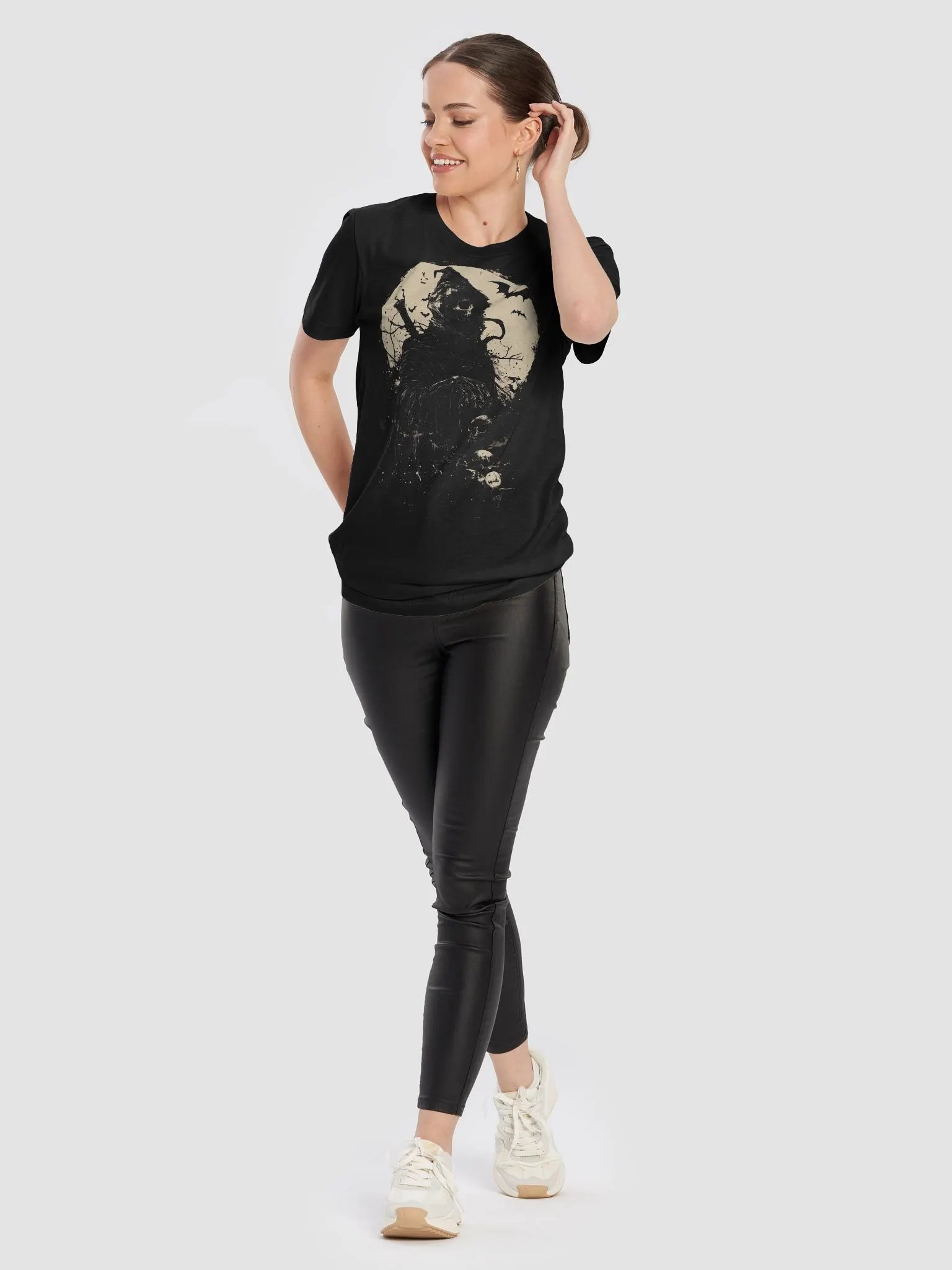 Grim Reaper in Bats' Flight T-Shirt product image (10)
