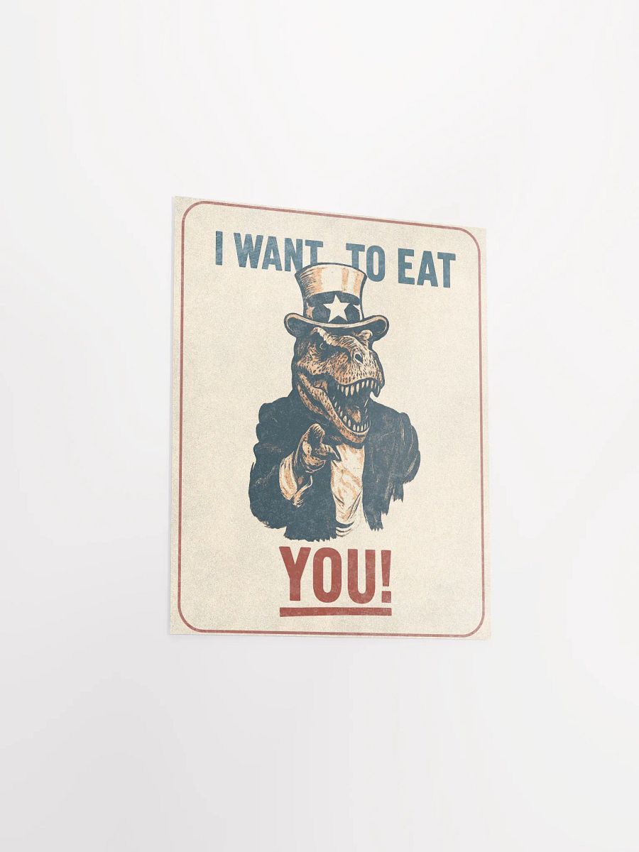 Uncle Sam T. Rex Poster Funny Dinosaur Poster Wall Art product image (13)