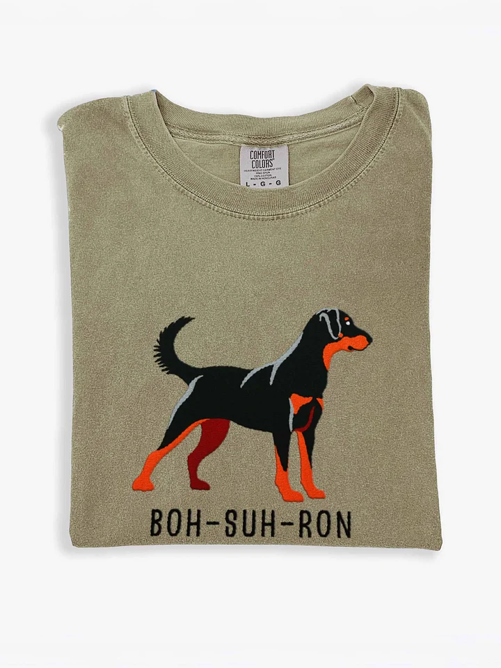 Boh-Suh-Ron T-Shirt(Embroidered) of a Beauceron(Black & Tan) product image (1)