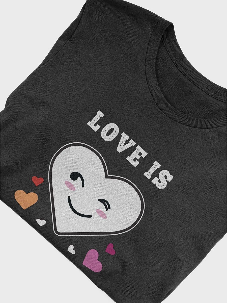 Heart Face Love Is Love LGBTQ Lesbian Pride T-Shirt product image (4)
