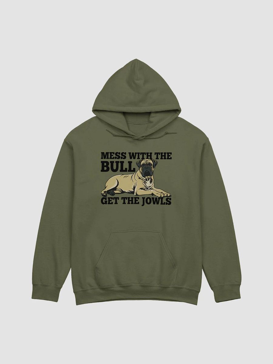 Mess with the Bull, Get the Jowls Hooded Sweatshirt of Bullmastiff | Funny Hoodie for Bullmastiff Paw-rents product image (17)