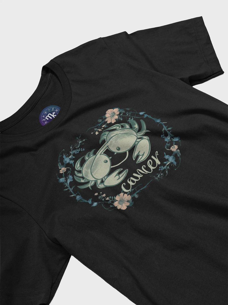 Exclusive Cancer Zodiac T-Shirt - Unisex Floral Crab Design | Astrology Gift product image (5)