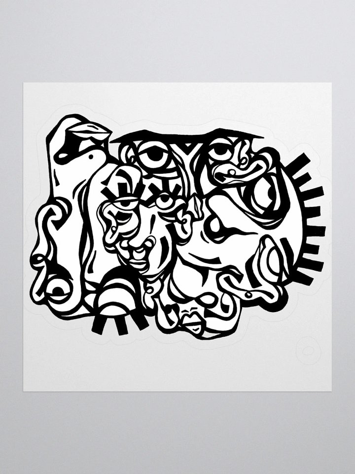ALWAYS EVOLVING STICKER [BLACK & WHITE] product image (1)