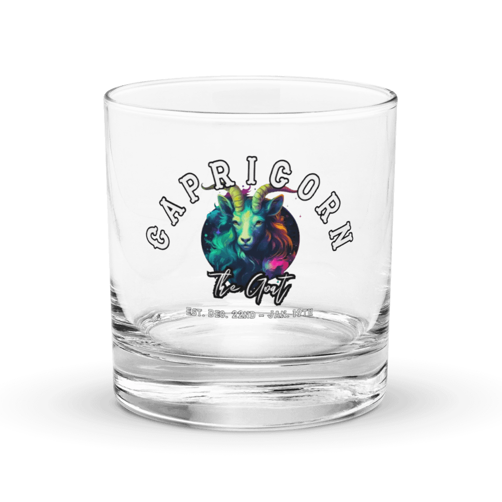 Capricorn - Zodiac Rocks Glass product image (1)