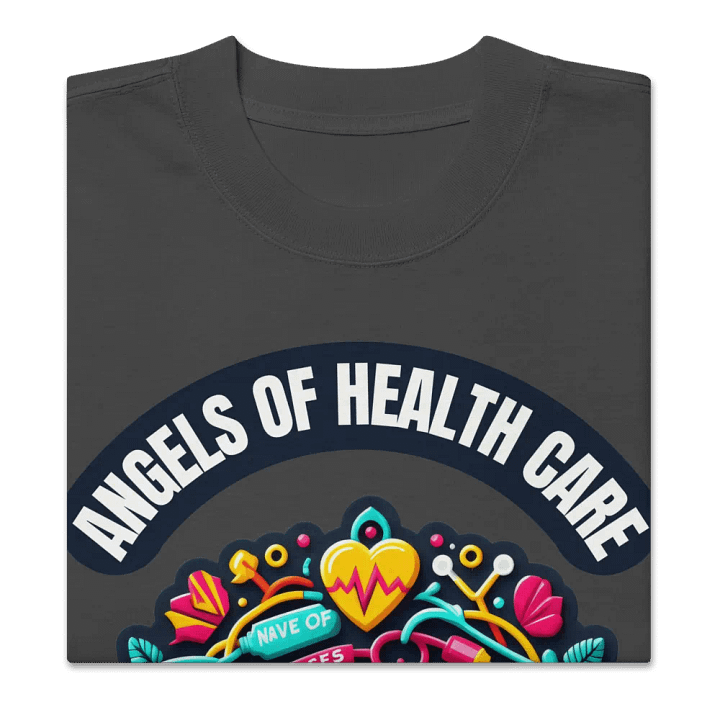 Nurse Tribute Oversized Faded T-Shirt product image (5)