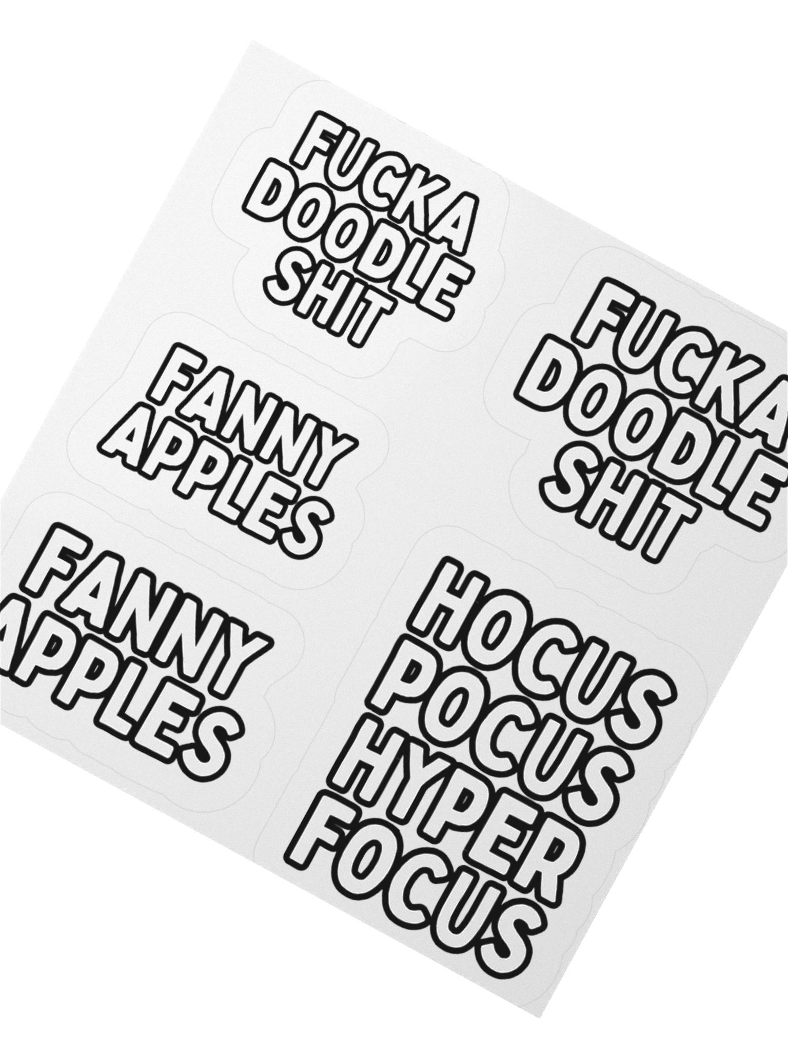Quirky Phrase Kiss Cut Stickers Set product image (2)