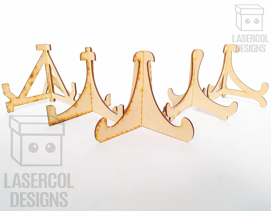Easel Plate Stand Bundle (Set 1-2-3-4) - Laser Cut Files product image (7)