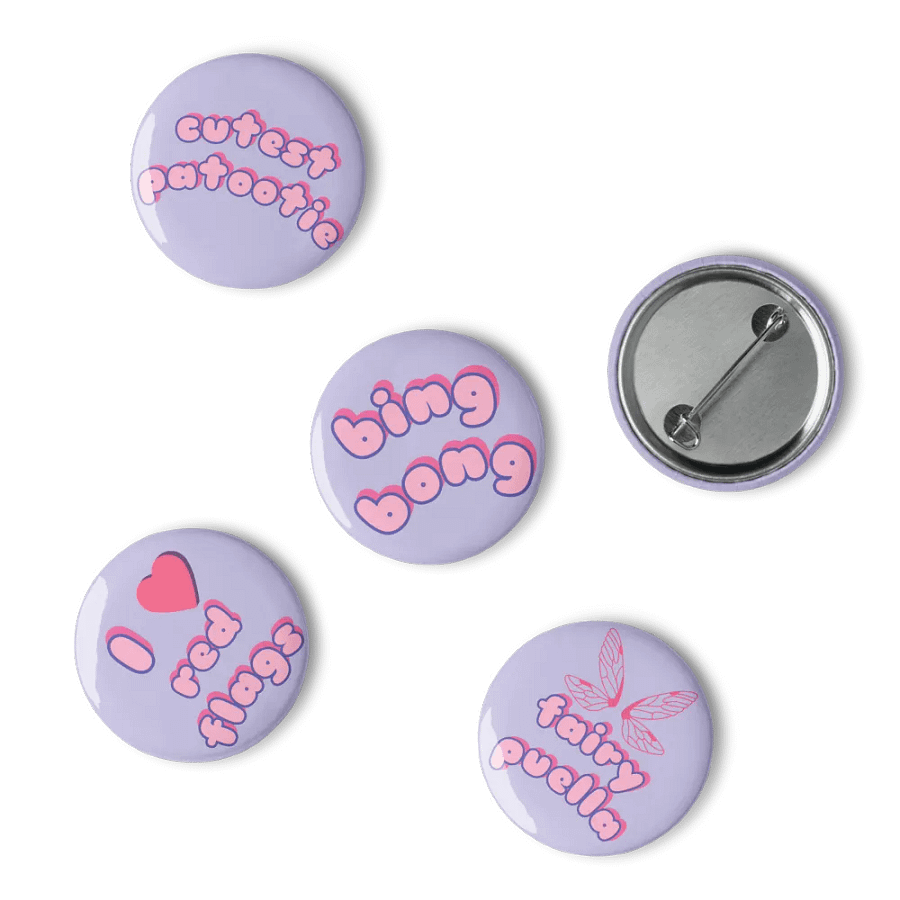 Fairy Phrases Pin Buttons Set product image (4)
