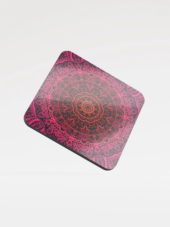 Radiant Mandala Cork Coaster product image (1)
