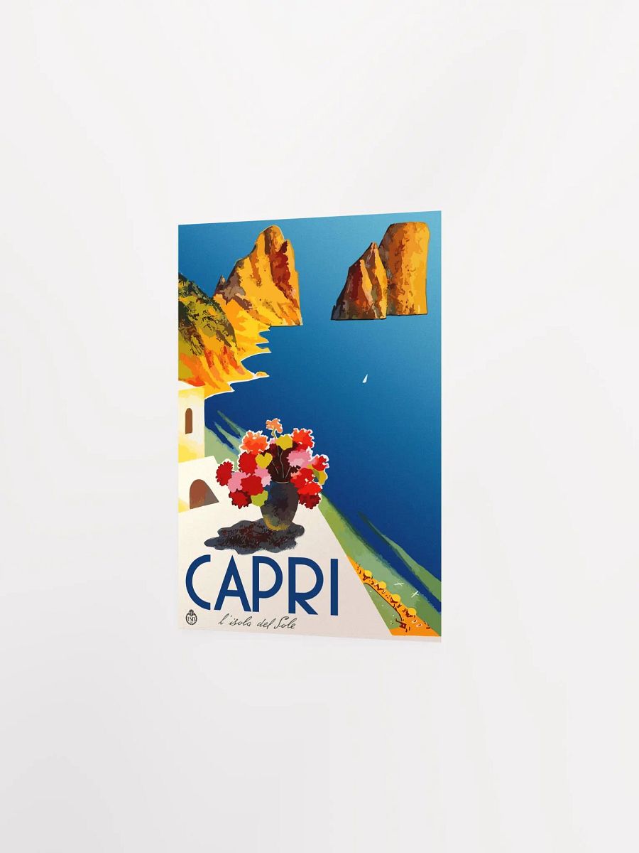 Capri - L'Isola del Sole, Italy (ENIT, 1952) — retro vintage travel poster, vintage travel art, propaganda poster product image (8)