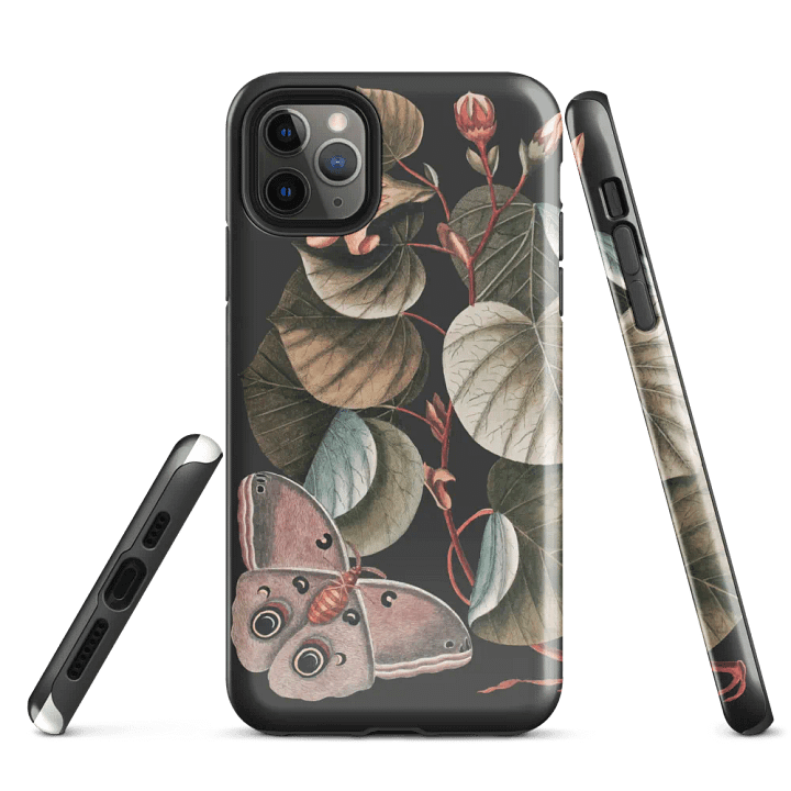 Moth and Botanical Bliss iPhone® Tough Case product image (3)