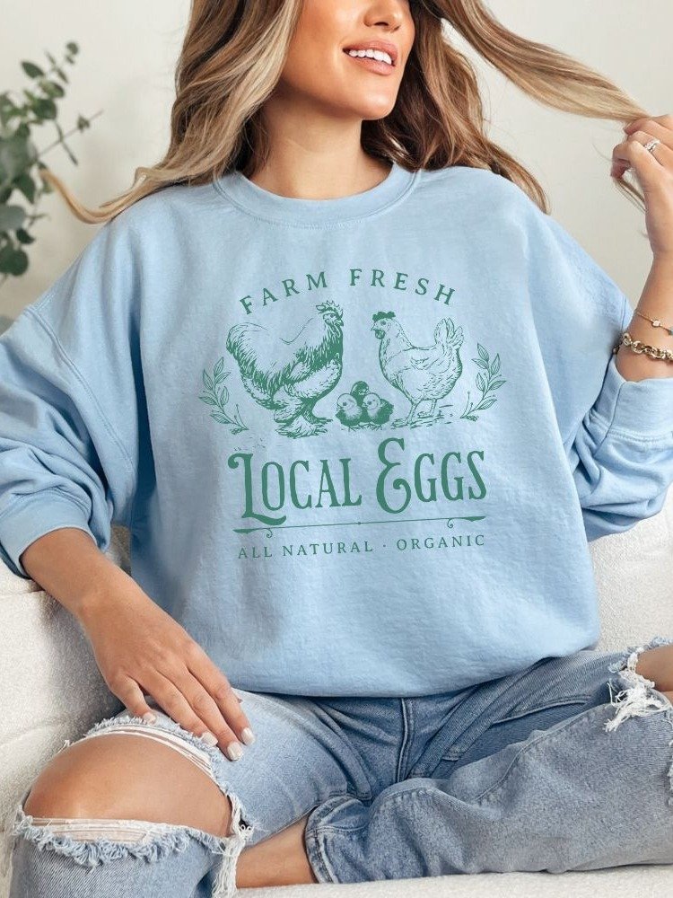 Farm Fresh Local Eggs Sweatshirt product image (21)