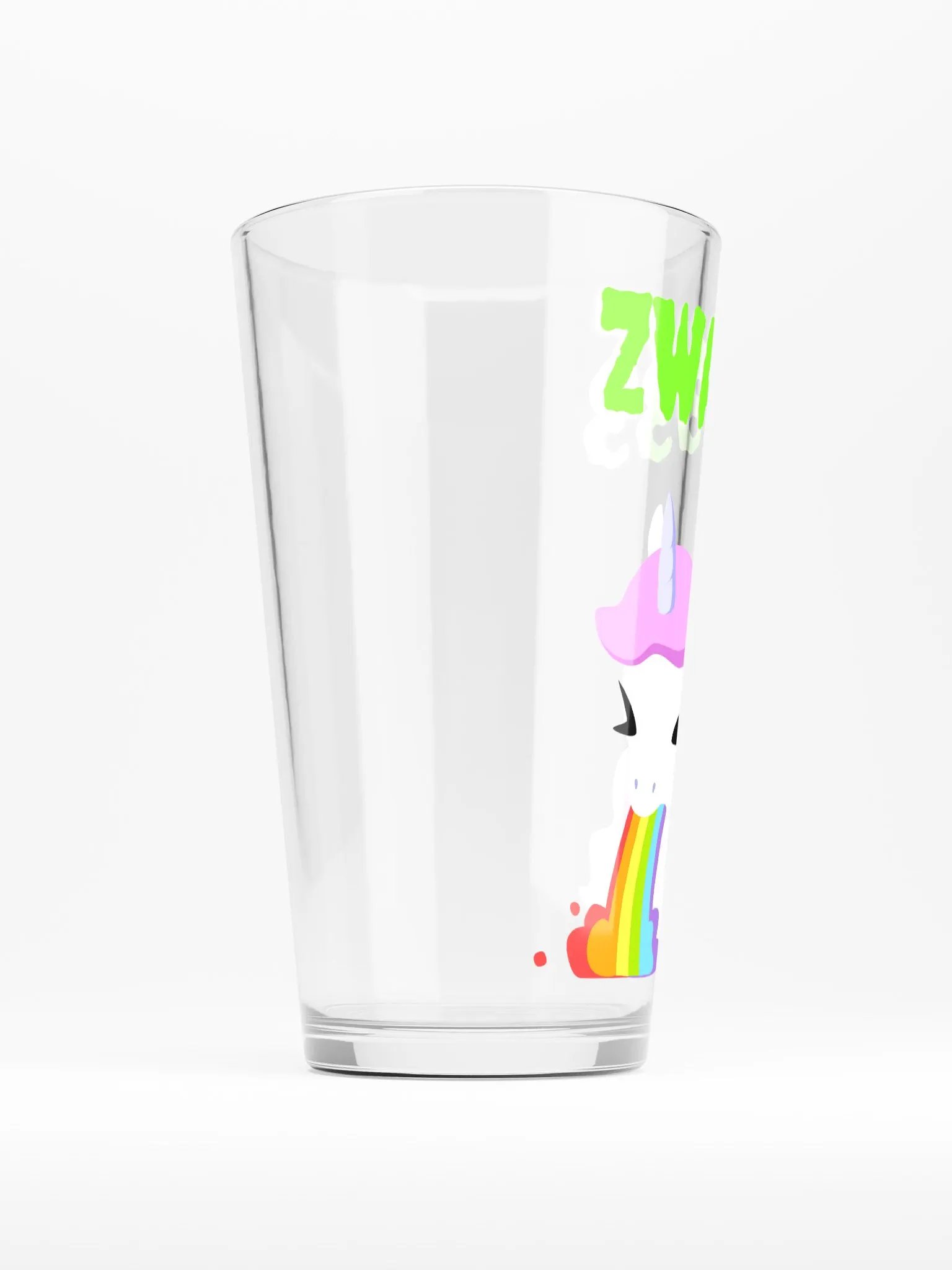 Puking Unicorn Pint Glass product image (2)
