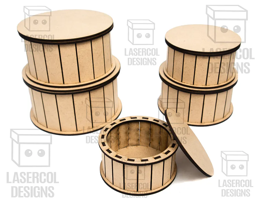 Boxes Set 7 (5 sizes) - Laser Cut Files product image (3)