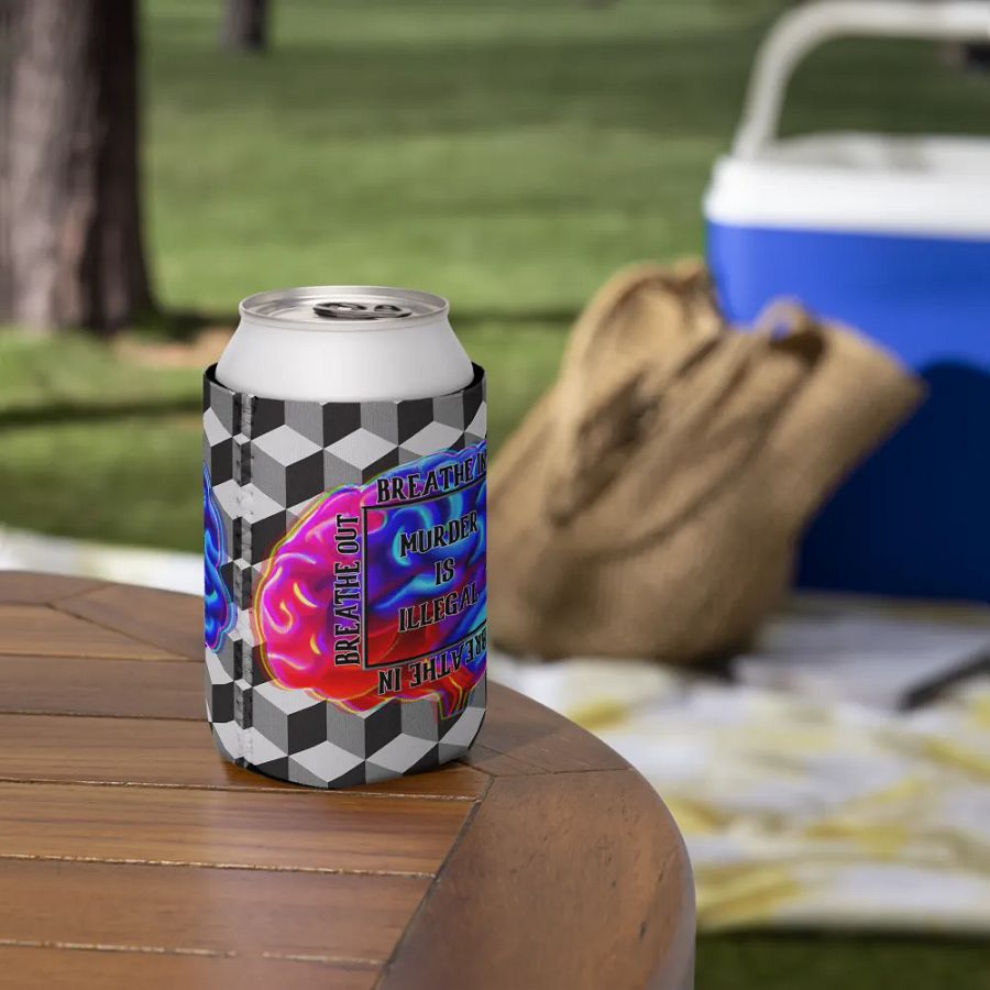 Mindful Can Cooler: Murder Is Illegal Edition product image (7)