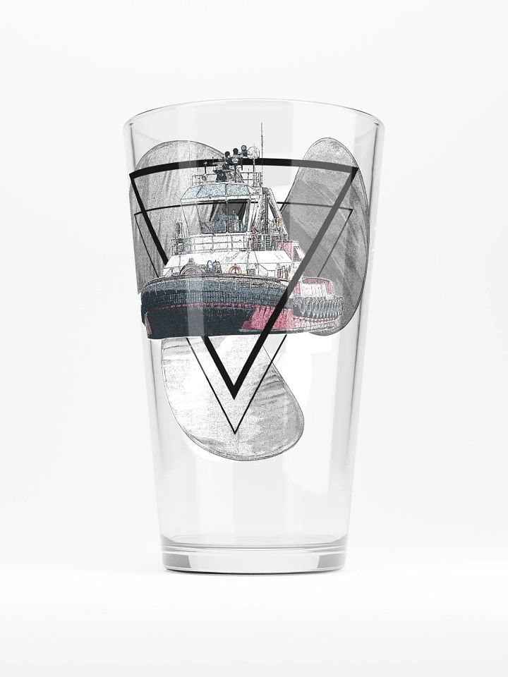 Three blade prop triangle Athena tug 16oz Pint Glass product image (1)