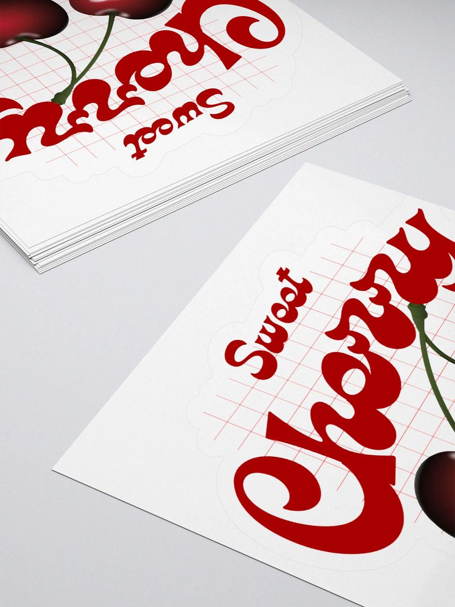 Sweet Cherry Kiss Cut Stickers product image (12)