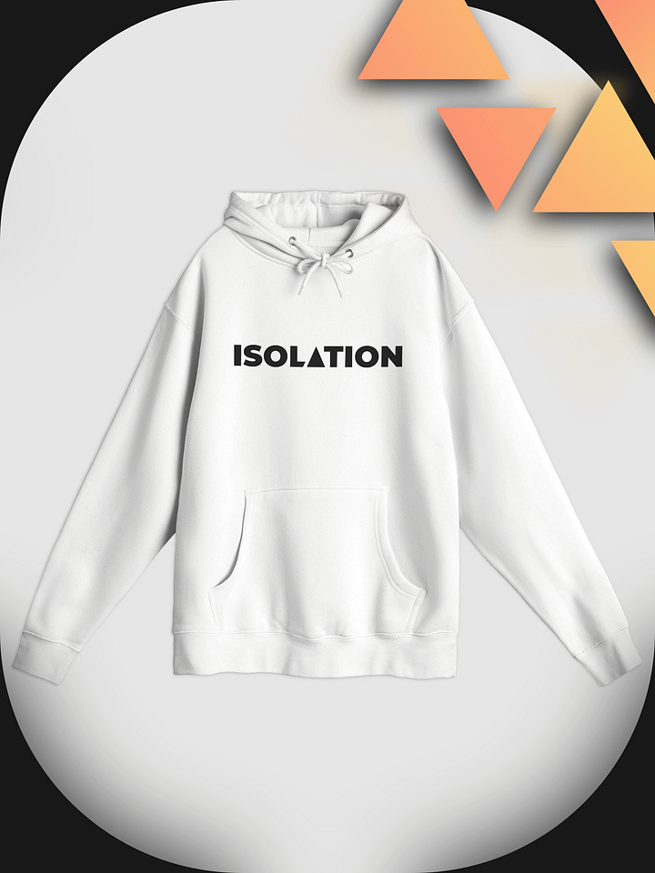 ISOL▲TION — 2024 — TEXT & LOGO — PULLOVER HOODIE — B&W product image (1)