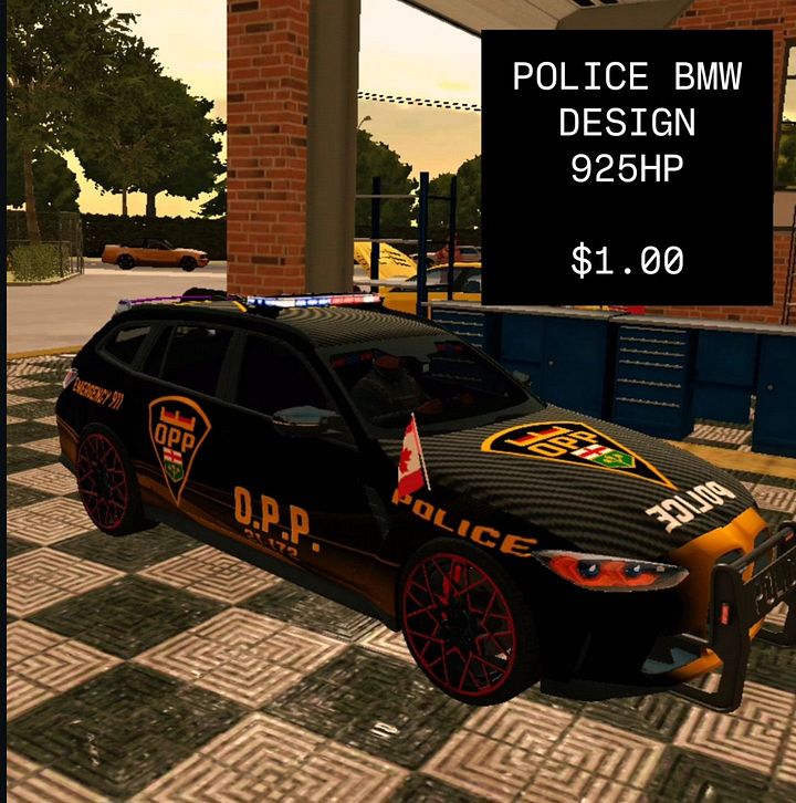 Sleek Police BMW product image (1)