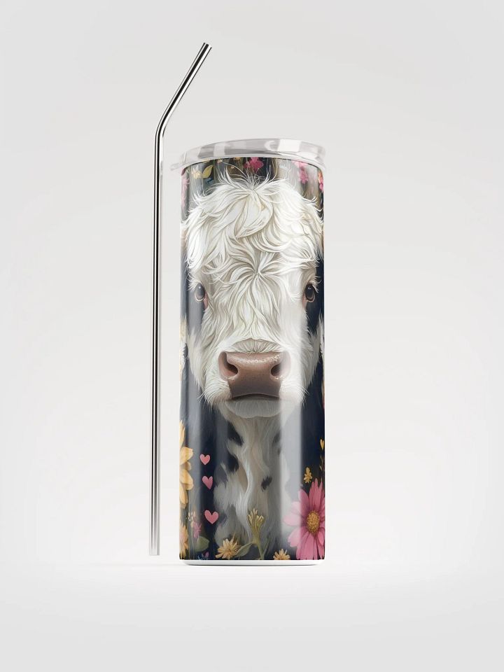 Floral Cow Stainless Steel Tumbler product image (2)
