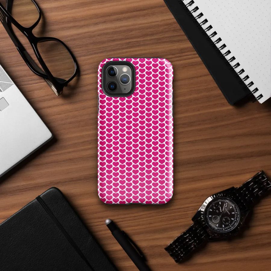 Tough Case for iPhone® (pink heart) product image (58)