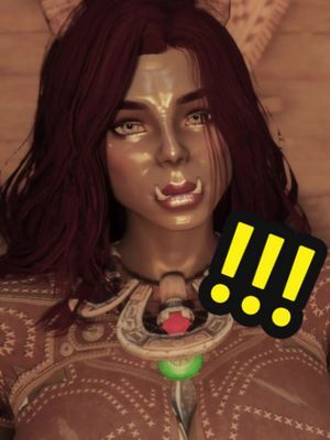 Meet my Orc: Shiv da Throat! Shes my fav #skyrim character! #skyrimmods #elderscrolls 
