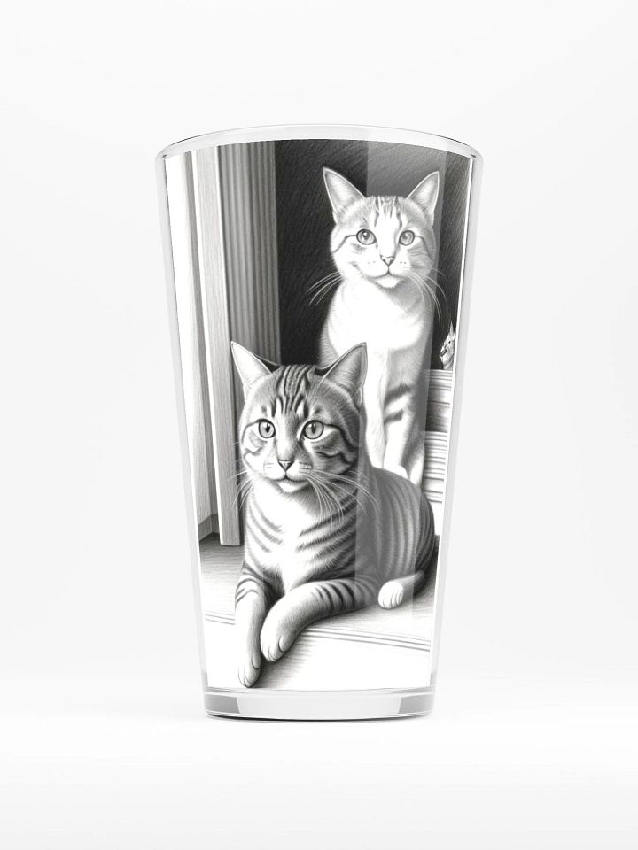 Whiskered Duo Pint Glass product image (1)