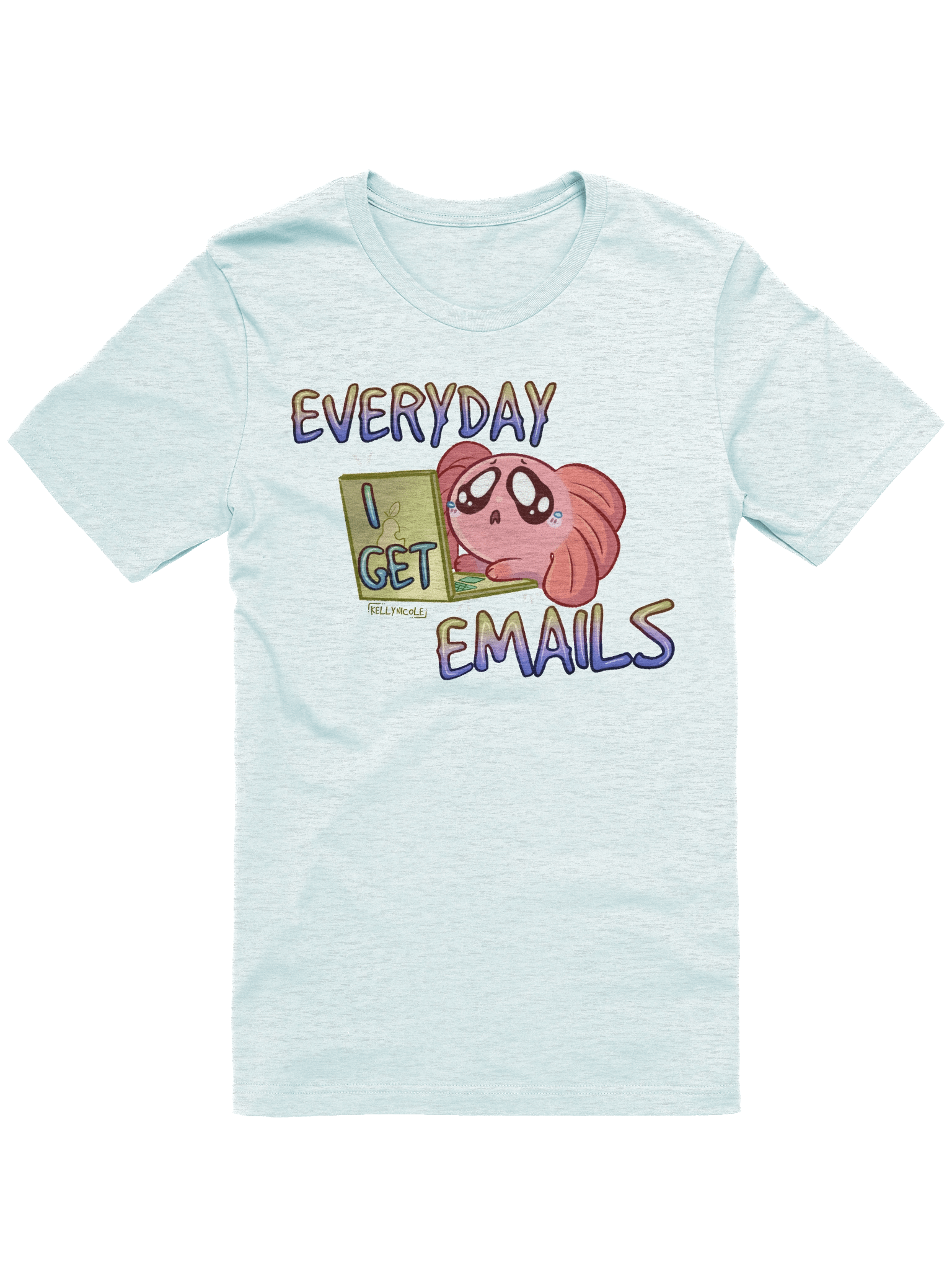 Everyday I Get Emails Spud Fitted T-Shirt product image (85)