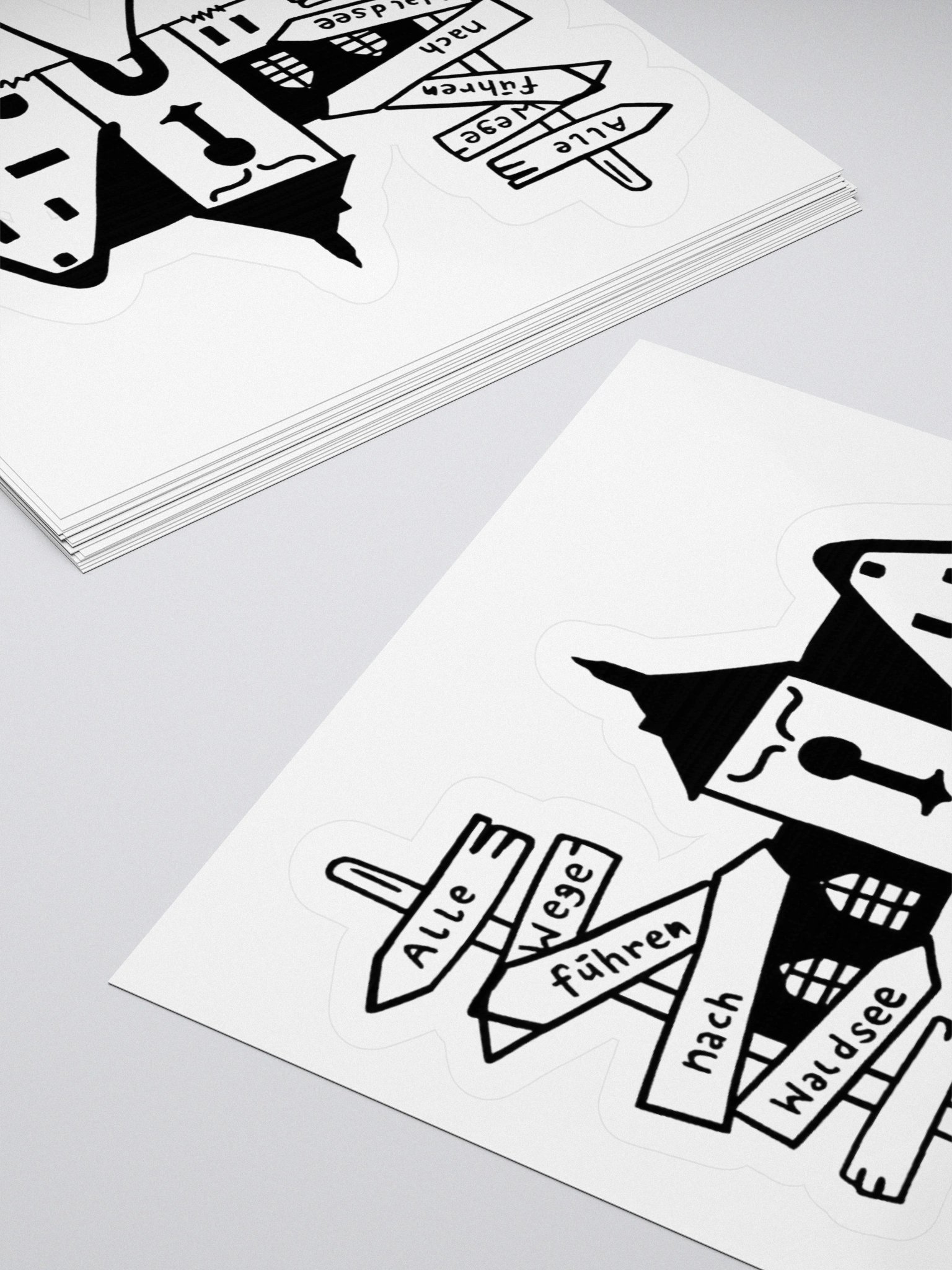 Alle wegen führen nach Waldsee sticker product image (8)