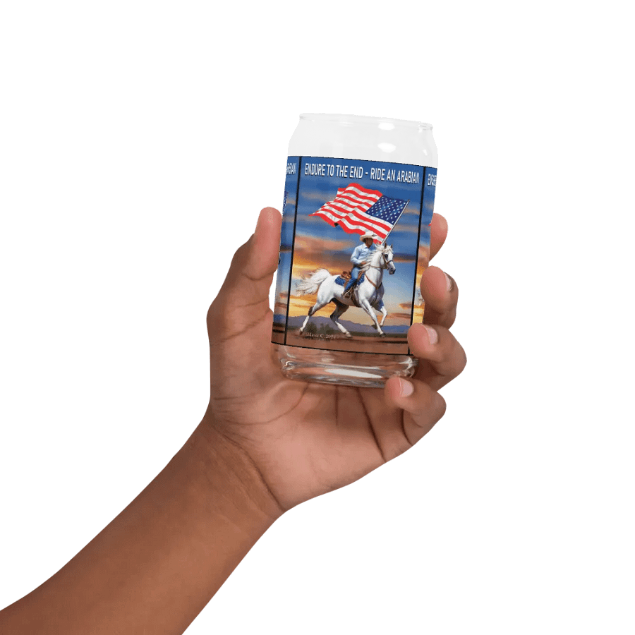 Arabian Rider Flag Glass product image (32)