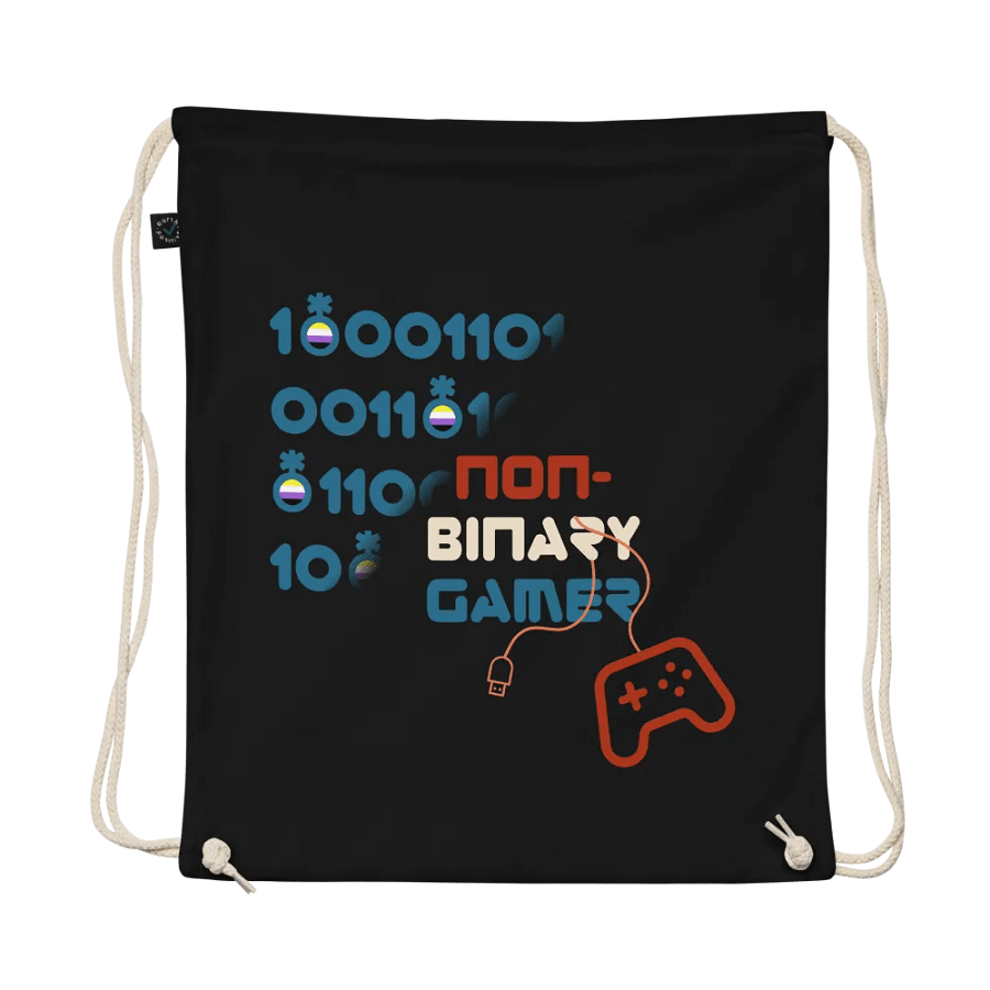 Non-binary Gamer Drawstring Bag product image (1)
