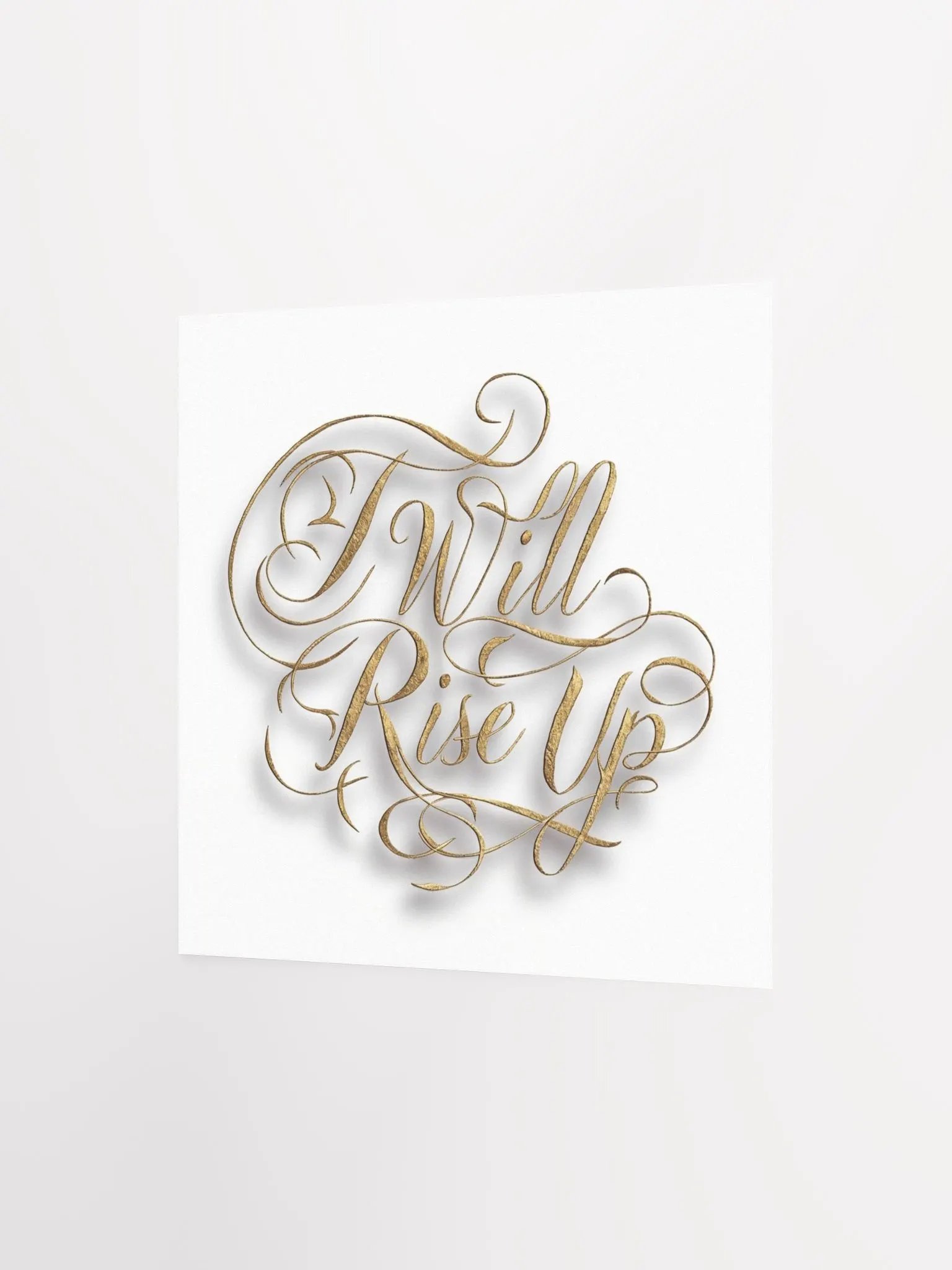 Self-Love Affirmation Art for Goal Setting and Self-Care - I Will Rise Up product image (3)