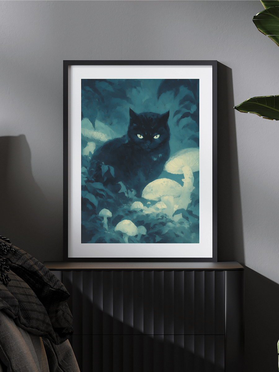 Whiskered Enigma – Moonlit Serenity Art product image (5)
