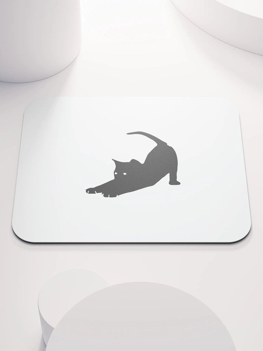 Stretching Black Cat Mouse Pad product image (1)