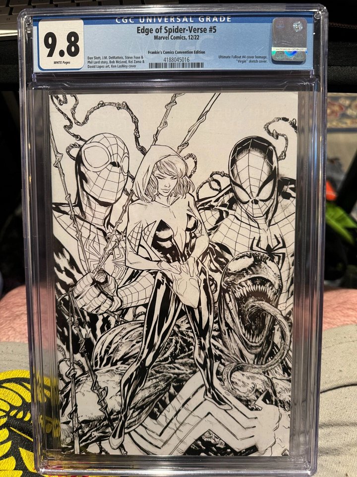 Edge of Spider-Verse #5 (2022) | CGC 9.8 | Tony Daniel Virgin Sketch Variant | NYCC Exclusive product image (1)