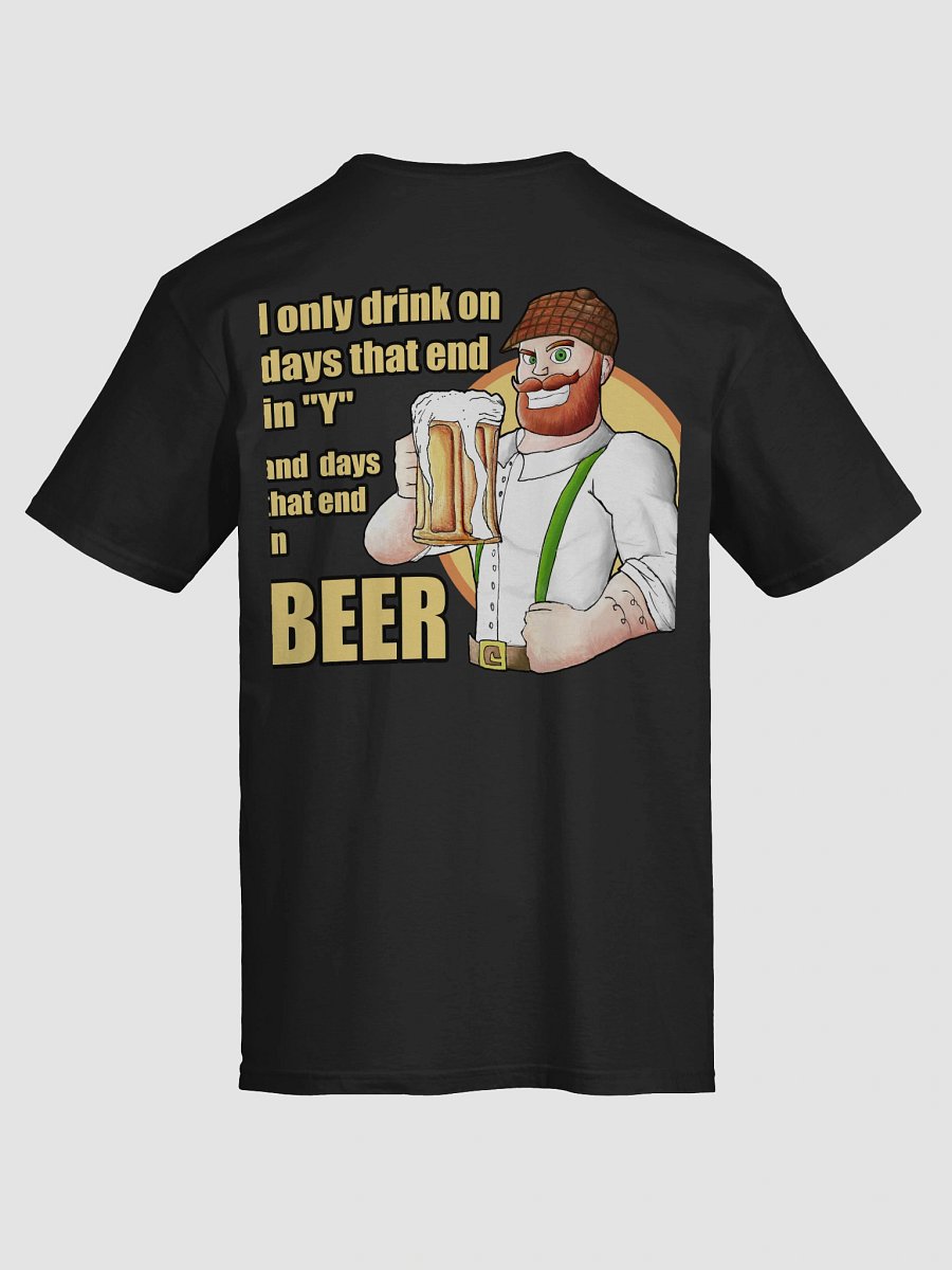 Beer lad 1 soft T-shirt Back product image (7)