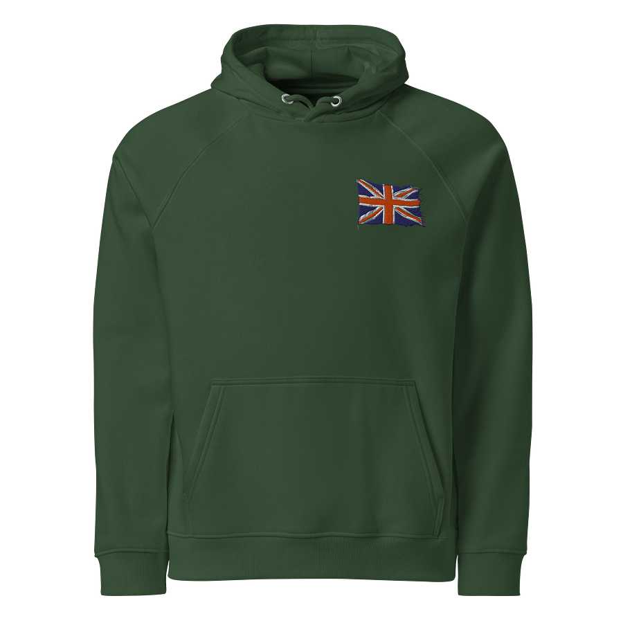 Distressed Union Jack Eco Raglan Hoodie product image (6)
